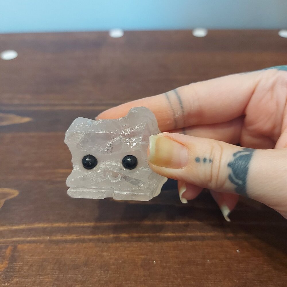 Clear Quartz Pet Rock